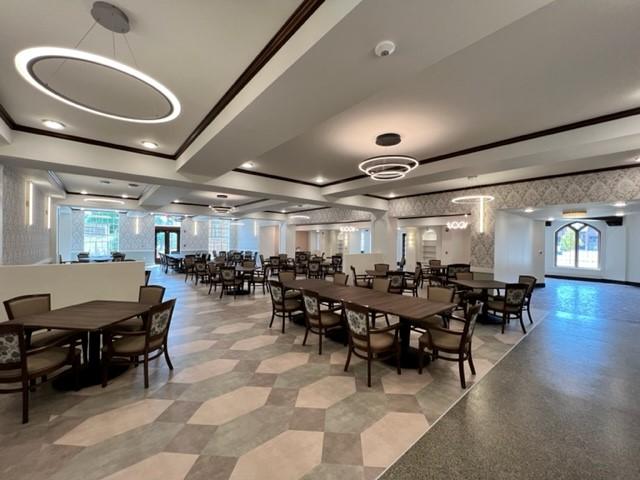 Maywood Supportive Living dining hall