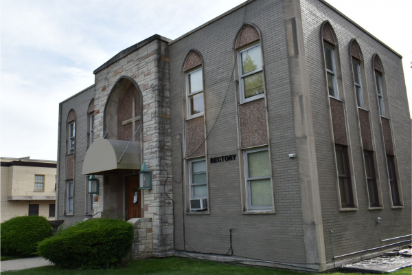 The rectory at St. Catherine St Lucy church. 