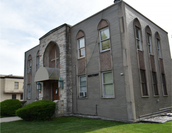 The rectory at St. Catherine St Lucy church. 